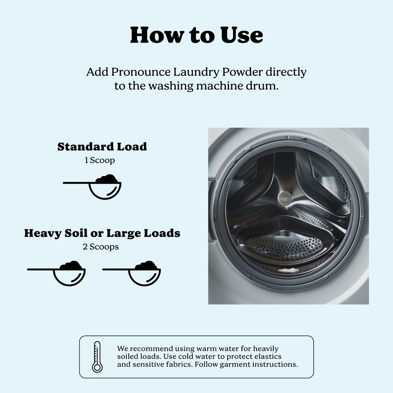 How to use laundry powder directly to the washing machine drum